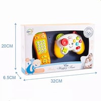 يد تحكم مع ريموت متعدد الأزرار يصدر موسيقى