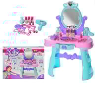 طاولة تسريح الشعر مع أدوات التزيين بالحجم الكبير