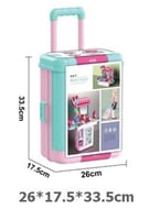 طقم تسريحة متنقلة للأطفال - 4 في 1