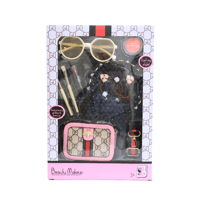 مجموعة مكياج للأطفال بحقيبة صغيرة