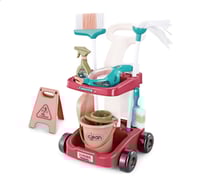 عربة تنظيف للأطفال - 16 قطعة