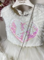 فستان فرو القلب