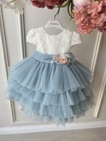 فستان سماوي طبقات تل