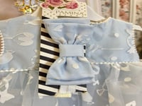 فستان مواليد مع ربطة شعر