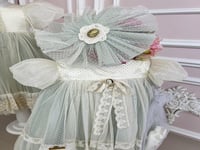 فستان فرنسي مواليد+ شوز وربطة