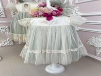 فستان فرنسي مواليد+ شوز وربطة