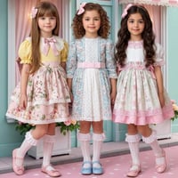 فستان التوليب السماوي