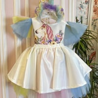 فستان اليونيكورن+طوق