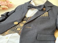 طقم ولادي كحلي غامق