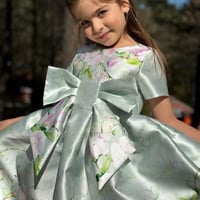 فستان تيفاني+طوق الشعر