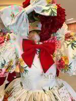 فستان ايميلي احمر بدون شنطة وطوق