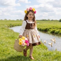 فستان ريفي مطرزة