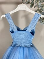 فستان سندريلا منفوش بجيبون