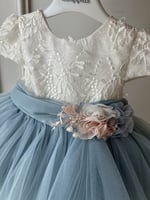 فستان سماوي طبقات تل