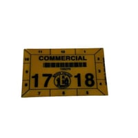 استكر فحص امريكي اصفر قديم نادر