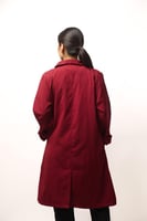 لاب كوت طبي نسائي عنابي