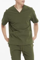 طقم سكراب كامل رجالي زيتي