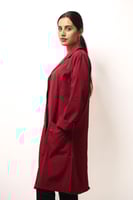 لاب كوت طبي نسائي عنابي