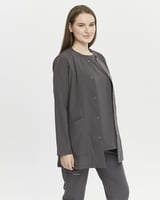 جاكيت سكراب كم طويل رمادي