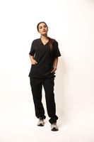 طقم سكراب طبي كامل أسود