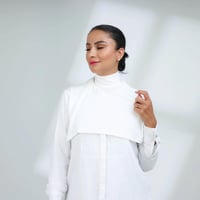 تغطية رقبة بمقاسات | اللون أبيض