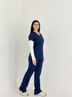 طقم سكراب طبي نسائي كحلي ماركة لاب ميد ®