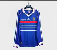 تيشيرت فرنسا الاساسي كم طويل الكلاسيك 1998