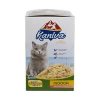 كارتون كانيفا اندور تونه ودجاج طعام رطب للقطط الكب...