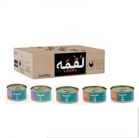 كارتون لقمه 24قطعه ميكس 5 نكهات بالمرق