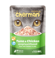 كارتون شيرمان اكل قطط رطب تونة ودجاج في الجيلي للق...