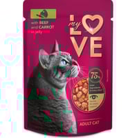 اكل قطط رطب my love لحم وخضار في الجيلي للقطط البا...