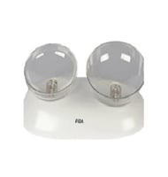 صحن مزدوج قابل للتعديل للقطط والكلاب