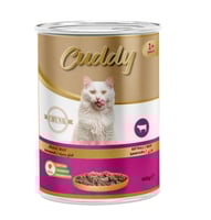 كودي اكل قطط رطب معلب بنكهة اللحم البقري للقطط الب...