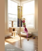 سنارة قطط جذابة على شكل ريشة للّعب والتسلية