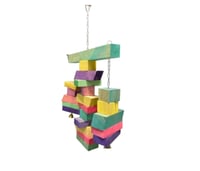 لعبة ببغاء (مرجيحة) للتسلية والحركة داخل القفص