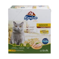 كارتون كانيفا اندور دجاج طعام رطب للقطط الكبيره وا...