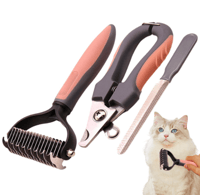 مشط ومقص أظافر قطط وكلاب