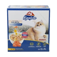 كارتون كانيفا تونه مع السلمون طعام رطب للقطط الصغي...