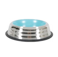 صحن ستيل كبير للكلاب الوان كبير