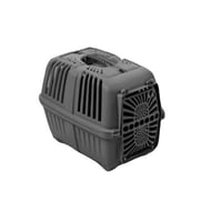 صندوق حمل القطط البلاستيكي الاسود مقاس 50×30×30 سم