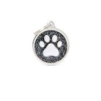 ماي فاميلي قلادة دائرة لامعة مخلب أبيض للقطط والكل...