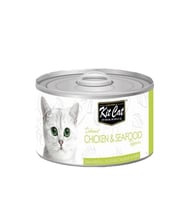 كت كات اكل قطط رطب معلب بنكهة الدجاج والمأكولات ال...
