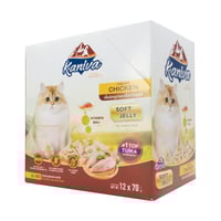 كارتون كانيفا تونه مع الدجاج طعام رطب للقطط الصغير...