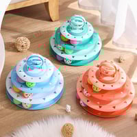 لعبة أدوار تفاعلية للقطط مع كرات وأجراس-الوان مختل...