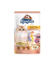 كانيفا تونه مع سكالوب طعام رطب للقطط الصغيره والكب...