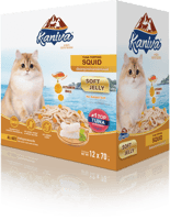 كارتون كانيفا تونه مع الحبار طعام رطب للقطط الكبير...