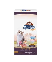 كانيفا كريمي مكافاه للقطط تونه ولحم ضاني 60جرام