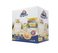 كارتون كانيفا تونه مع السلمون طعام رطب للقطط الصغي...