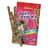 سنال اصابع صلصال السالمون للقطط 3*15غ