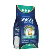 جينغو رمل قطط حجم كبير برائحة صابون مارسيليا 5 لتر